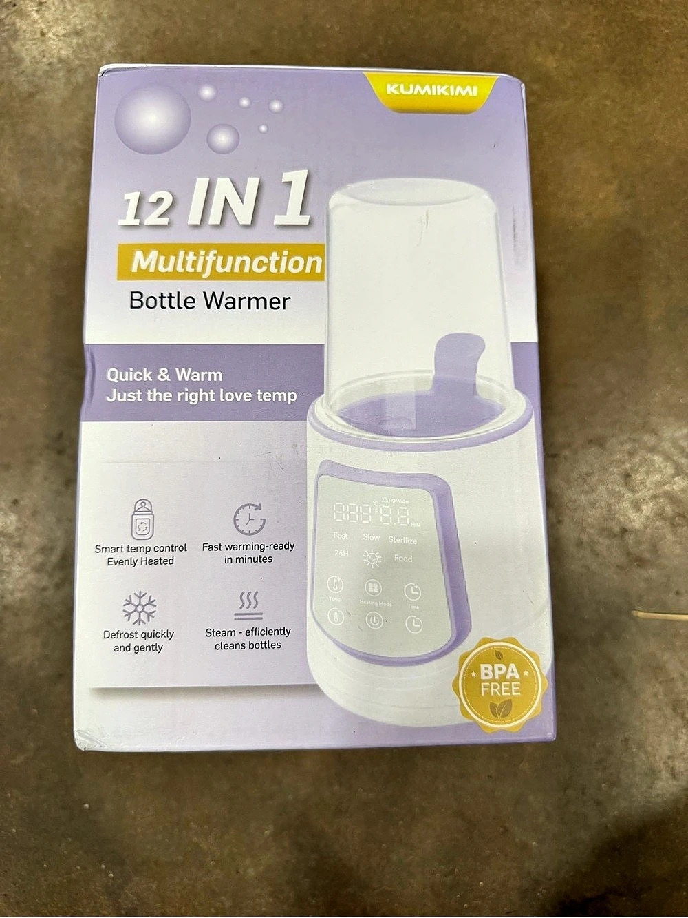 KUMIKIMI 12 IN 1 Multifunction Bottle Warmer Baby Bottle Warmer NWT